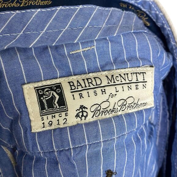 Brooks Brothers Pants Mens 36x32 Beige Baird McNutt Irish Linen Coastal Preppy - Picture 4 of 13